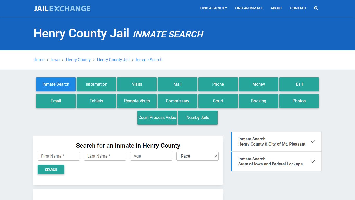 Henry County Jail, IA Inmate Search: Roster & Mugshots